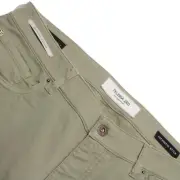 Teleria Zed NWT 5 Pocket Jean Cut Pants Size 36 US In Green Cotton Blend