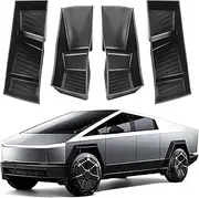 Door Side Storage Box Compatible with Tesla Cybertruck 2024 Accessories,Door Storage Organizer Tray 4PCS Front Rear Door TPE Handle Insert Organizer Slot Storage Interior Accessories