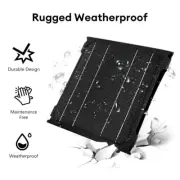 5V 21W USB Solar Panel Folding Power Bank Outdoor Camping Hiking Phone Charger