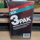 VINTAGE Kmart 3 Pak VHS & Beta Storage Cases, NOS Factory Sealed includes Labels
