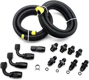 Power Steering Pump Hose Kit Fit for GM LS Swap LS1 LS3 1950-2000 Swap Return Universal Power Steering Pump Hose Kit Replace for 551082