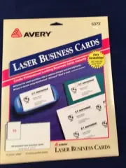 AVERY #5372 Micro Perforated Laser Business Cards 100 Brand New 2” X 3 1/2”