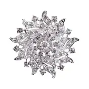 Collar Brooch Rhinestone Brooch Rhinestone Wreath Brooch for Women Fashion