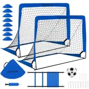 Soccer Goals, 4x3 ft Portable Kid Soccer Goals for Backyard with Ball, Ladder...