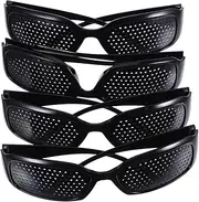 FOMIYES Tool Nursing Glasses Pinhole Glasses 4Pcs Pinhole Occluder Glasses Sports Goggles Sunglasses Safety Glasses for Hiking Forest Exploration Sports Outdoor Activities Sun Glasses Sunglases