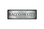 Grindstore Welcome To Raccoon City Slim Tin Sign (Grey) (One Size)