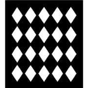 DIAMOND PATTERN Large Stencil Template Airbrush Paint 8" X 9"
