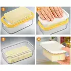Plastic Butter Dish Butter Box Butter Keeper Container Slicer