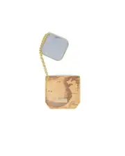 Alviero Martini Prima Classe Map Keychain Mirror Compact Travel Mirror Women