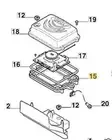 Box Lower Original Stiga Robot Lawn Mower a1500 Rtk 322110165/0