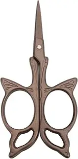 Respicefinem Butterfly Scissors Vintage European Style Bronze Stainless Steel Exquisite Mini Butterfly Design Ideal for Embroidery Sewing Crochet Knitting and Other Detail Work