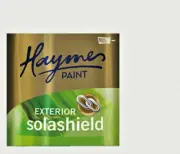 HAYMES 4 LITRE SOLASHIELD EXTERIOR MATT WHITE PAINT