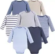 HUDSON BABY Baby-Boys Cotton Long-Sleeve Bodysuits