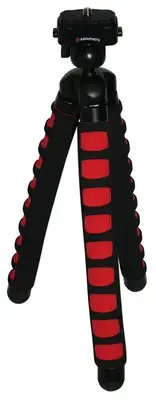 "AGFA 12-Inch, Flexible Tripod with Foam Grips - Red APTP12R "