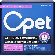 Mixed Tofu & Bentonite Cat Litter, Natural Sustainable Ingredients, Quick Clumping Cat Litter, Flushable, Superior Odor Control, 99.9% Dust Free Kitty Litter (18LB (8.2KG), Fresh)