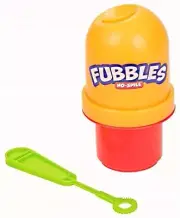 Fubbles No Spill Bubbles Tumbler w bubbles & wand Red/Orange Rare Color Scheme