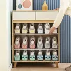 Adjustable Storage Double Thickened Shoe Rack Organizer Shoe Cabinet Shelf _we