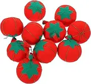 10Pcs Reusable Pin Cushion Adorable Tomato Needle Organizer for Sewing and Needlework for Beginners and Professionals Keeps Pins Safe and Organized