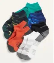 Gender-Neutral Go-Dry Ankle Socks 6-Pack for Kids Medium Shoe (Size13-3Y) NWT