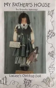 Vintage Tole Painting Pattern Packet: Lacee's Old Rag Doll by Brenda Vanover