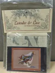 Lavender & Lace The First Angel of Light Cross Stitch Pattern with Aida Cloth