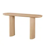 Raimon Furniture Bexley Classic Wooden Veneer Hallway Console Hall Table Natural
