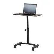 IRIS USA Single Table Height Adjustable Mobile Laptop Cart, Ergonomic Standing