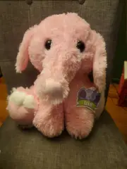 Brand New Plush Paradise 15” PINK ELLIE ELEPHANT -Toy factory