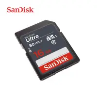 在飛比找Yahoo!奇摩拍賣優惠-SanDisk 16G Ultra SDHC 相機 記憶卡 