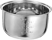 Stainless Steel Rice Cooker Inner Pot Nonstick Container Replacement for Electric Rice Cookers Compatibility Easy to Clean for Home and Office Cooking
