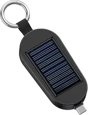 Solar Charger - Solar Powered Keychain Powers Bank, 3000mah Powers Bank | Portable Charger, Wireless Watch Charging, Travel Outdoor Camping Powers Bank, Waterproof Powers Bank