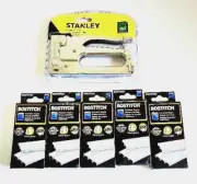 Staple Gun STANLEY No. TR45 + 25,000 Bostitch Premium Staples NEW!!