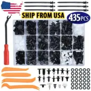 Car Retainer Trim Panel Clips Auto Fasteners Push Pin Rivets Bumper Kit 435Pcs (for: Isuzu)