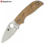 Spyderco Chaparral Slipjoint CTS-XHP Blade Birdseye Maple Wood Handles C152NLWDP
