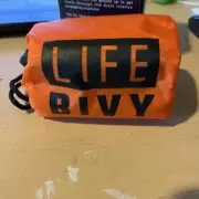 GoTime Gear Life Bivy Emergency Sleeping Bag Thermal Bivvy - Orange