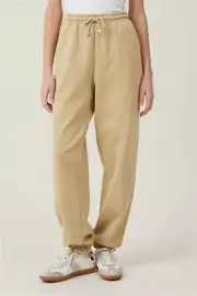 Cotton:On Women's Classic Washed Sweatpants Sweats Pant Light Sand XXS NEW