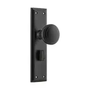 6450P Door Knob Milton Privacy Pair Matte Black H200xW50xP73mm