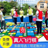 在飛比找Yahoo!奇摩拍賣優惠-真人版巨型飛行棋地墊大富翁地墊戶外團建拓展活動飛行棋