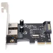 PCI‑E Expansion Card USB3.0 5Gbps High‑Dpeed Transmission Two‑Port Desktop