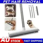 Silicone Broom For Pet Dog Cat Hair Sweeper Squeegee Windows Car Long Handle