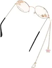 [VALICLUD] Cute Round Frame Glasses Kawaii Cosplay Glasses Fashion Eyeglass Props