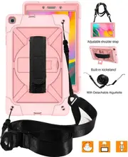 C-Robot Tablet Case Rugged Heavy Duty Shockproof Stand Cover For Samsung Galaxy Tab A 10.1 T515/T510(2019)-RoseGold