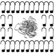 3/8 inch Plastic-Coated Bungee Shock Cord Hook, 30 PCs Plastic Coated Bungee ...