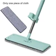 Microfiber Flat Mop Hand Free Squeeze Cleaning Floor Mop with Washable 1Mops US