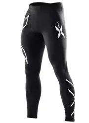 SUPER SALE | 2XU Compression Mens Long Tights ( Black/Silver Logo )