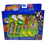 2023 Hot Wheels Skate Tony Hawk Finger Board Exclusive 4-Pack Board 2-Pack Shoes