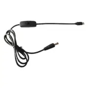 USB Type C to DC12V Power Cable 12V 3A with Switches for Various 5.5x2.1mm