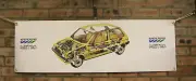 austin morris mini metro pvc large WORK SHOP BANNER garage car show banner