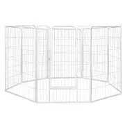 PaWz 8 Panel 40'' Pet Dog Playpen Puppy Exercise Cage Enclosure Fence Metal