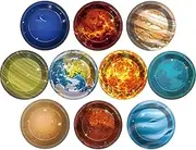 50Pcs Solar System Party Plates Outer Space Theme Party Supplies Galaxy Party Planet Dessert Paper Plates for Kids Space Solar System Planets Baby Shower Party Birthday Party Decoration